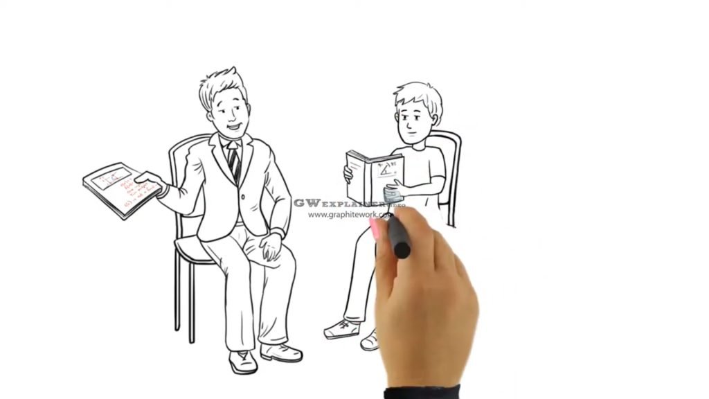 E learning whiteboard animated video by Graphite Work 2