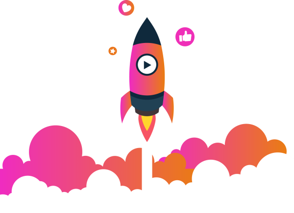 Launch Rocket Concept with Likes and Hearts Designed by Graphite Work 1 600x436 1