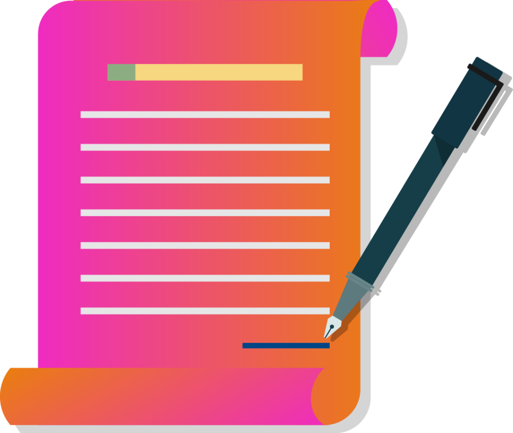 Script writing concept designed by Graphite Work