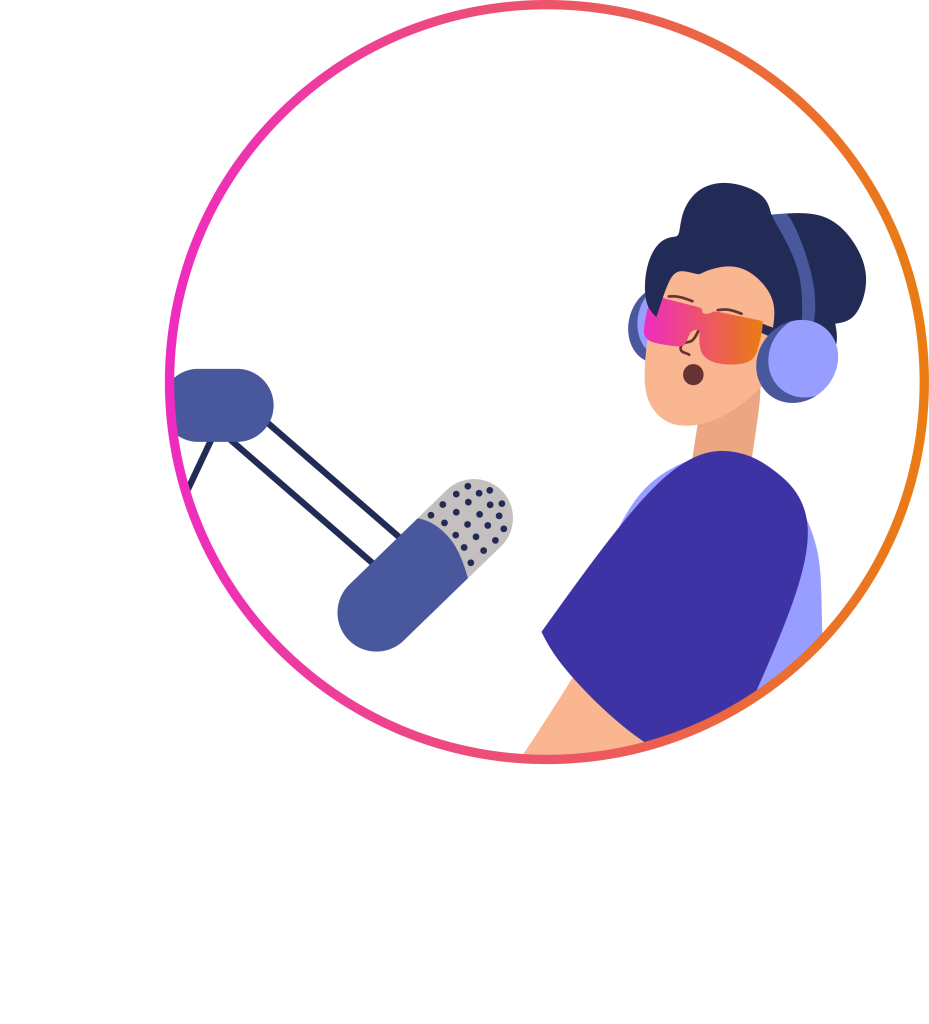 Voice over recording concept design by Graphite Work scaled