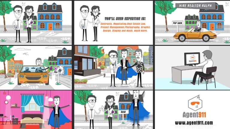 Real Estate Business - Cartoon style Explainer Video