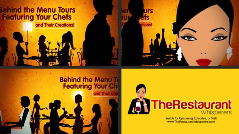Restaurant silhouette Storyboard Design