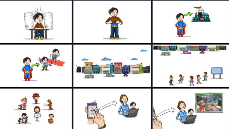 Mobile App - Whiteboard Storyboard