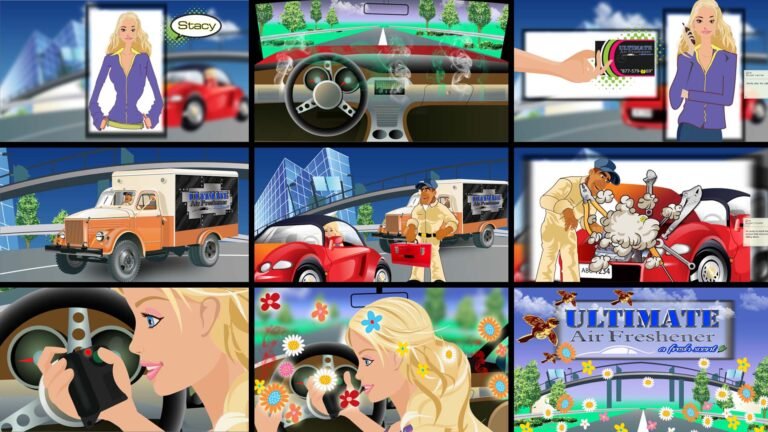 Cartoon Style Storyboard