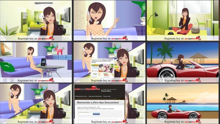 Cartoon Style Video Advertisement Storyboard